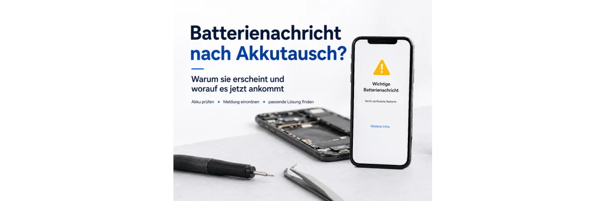 Wichtige Batterienachricht nach Akkutausch? Was sie bedeutet und was du jetzt prüfen solltest - Wichtige Batterienachricht nach Akkutausch? Akku prüfen