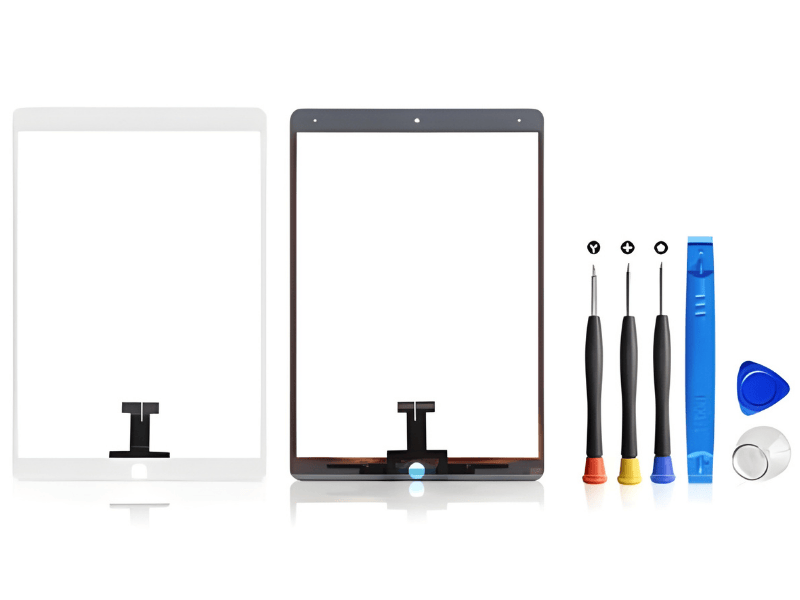 iPad Ersatzdisplay und Werkzeuge für DIY-Reparatur