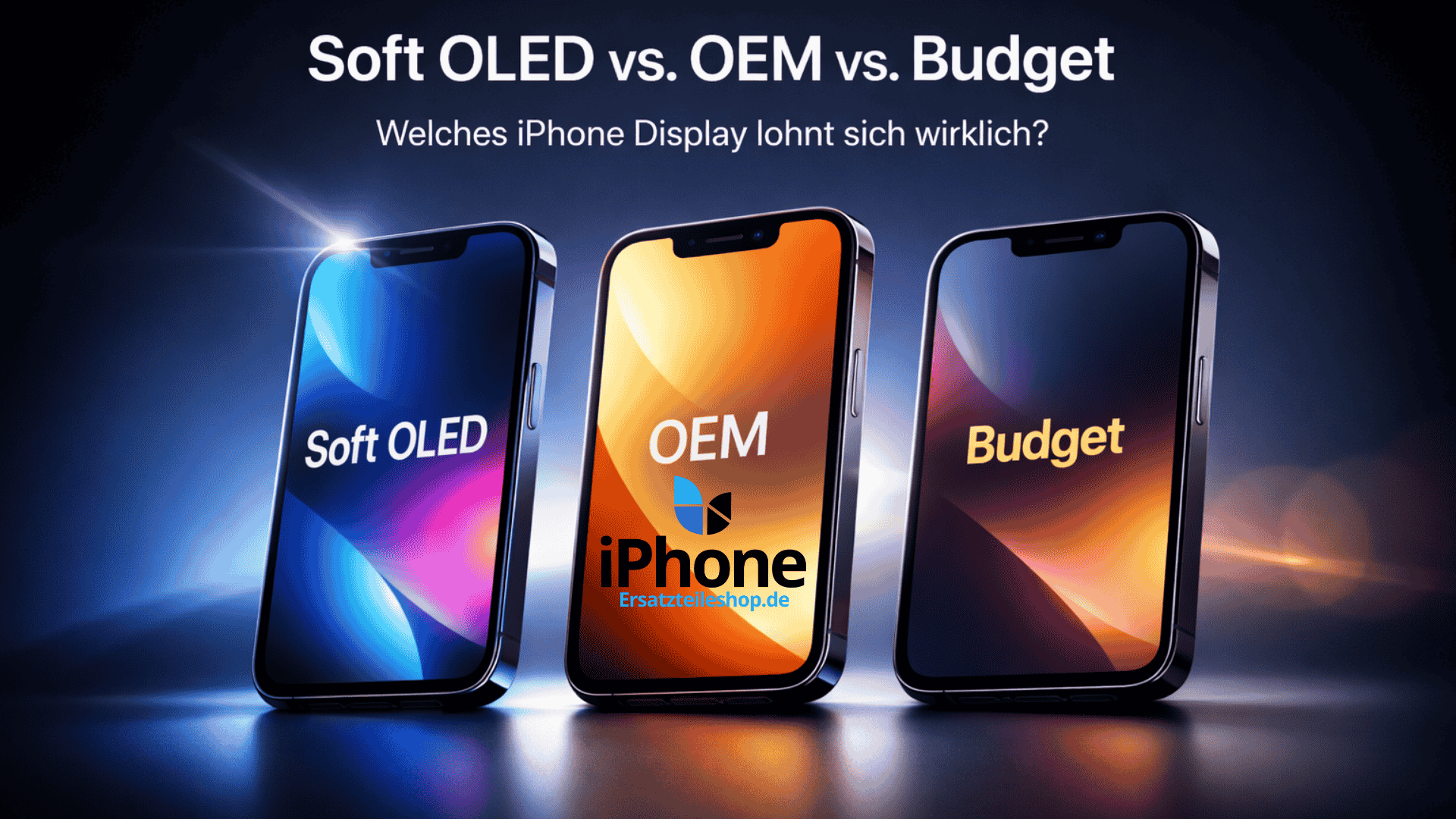 iPhone Display Vergleich 2026: Soft OLED, OEM & Budget – Welche Qualität passt zu dir? 