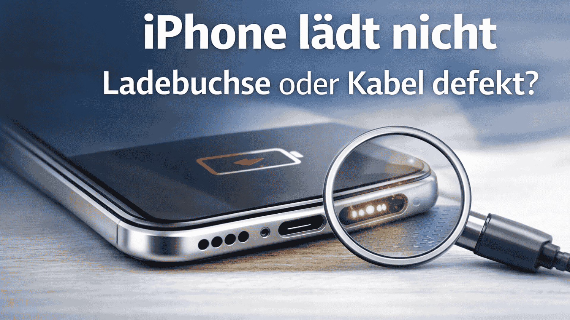 iPhone lädt nicht, Ladebuchse oder Kabel defekt