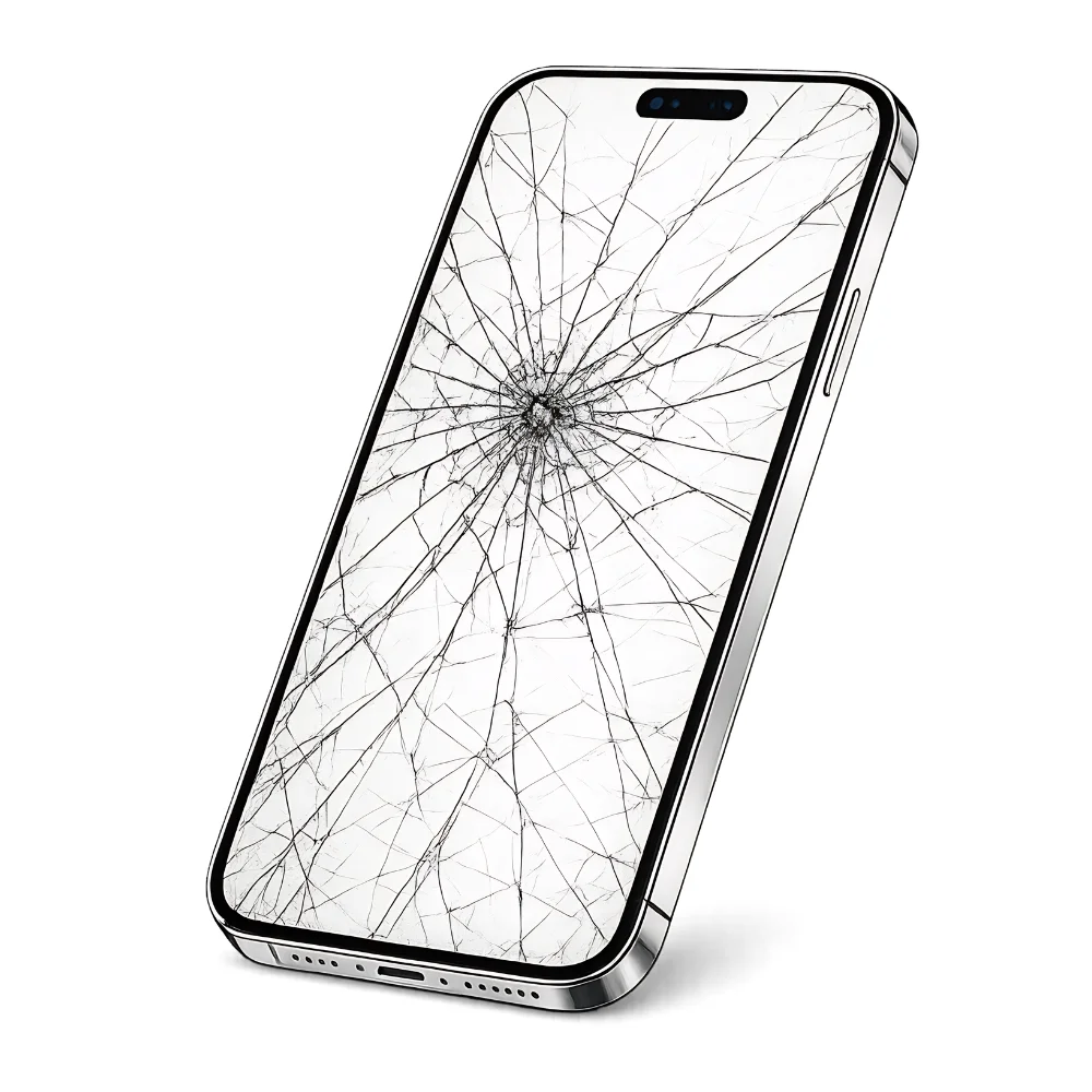 iPhone 16 Pro Premium LCD Display Glasbruch Frontansicht