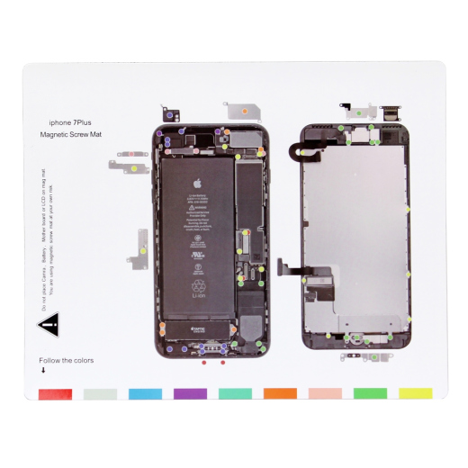 iPhone 7 Plus Magnet Schrauben Vorlage