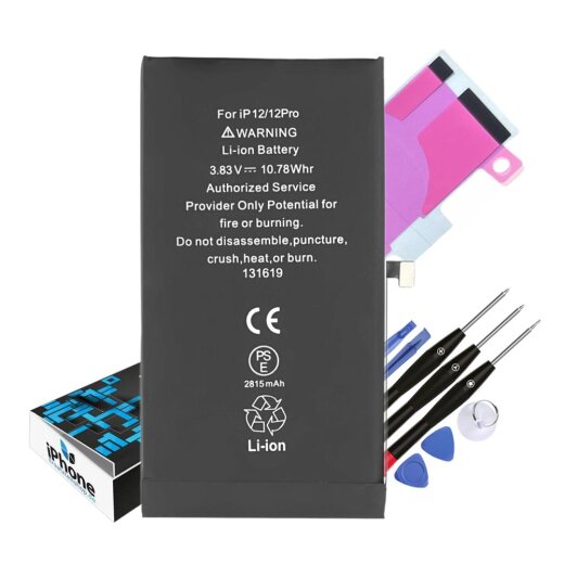 iPhone 12 Pro Akku-Reparaturset inklusive Akku, Werkzeug und Klebematerial