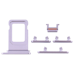 iPhone 11 Seitentasten Set mit Simkartenhalter Violett