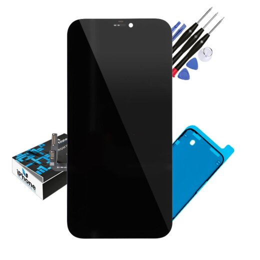 LCD Ersatzbildschirm für iPhone 12 – inklusive Montagekleber und Werkzeug für einfachen Einbau