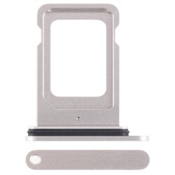 iPhone 15 Pro Max Sim Kartenhalter Weiß / Silber