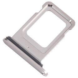 iPhone 15 Pro Max Sim Kartenhalter Weiß / Silber