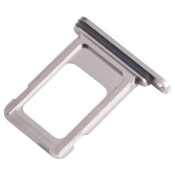 iPhone 15 Pro Max Sim Kartenhalter Weiß / Silber