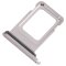 iPhone 15 Pro Max Sim Kartenhalter Weiß / Silber