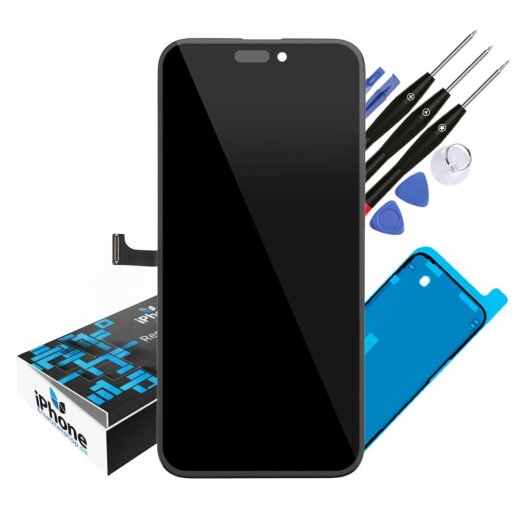 iPhone 15 Pro Max OLED Ersatzdisplay inklusive Displaykleber und Reparatur-Werkzeugset