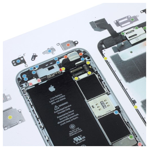 iPhone 6S Magnet Schrauben Vorlage