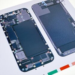 iPhone 12 Magnet Schrauben Vorlage