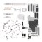 iPhone 15 Pro Max Kleinteile mit Schrauben