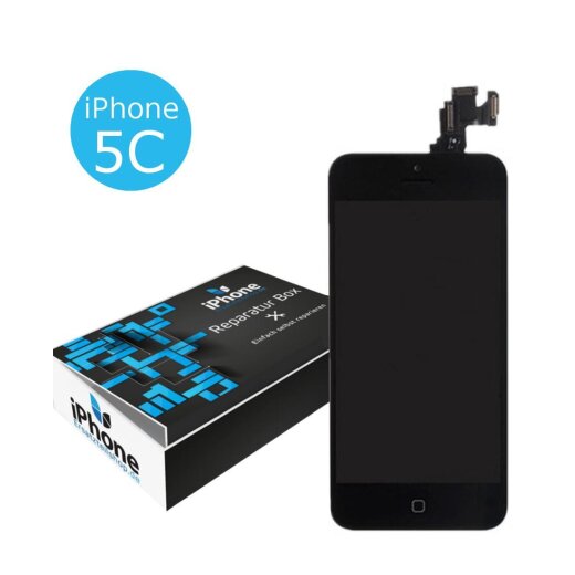Display für Apple iPhone 5C Komplett Set in schwarz