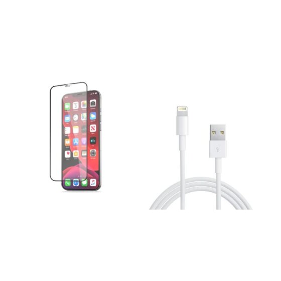 mit Panzerglas und Ladekabel  (Set Sonderpreis)